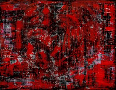 Battements, 2017, 146x114 cm, acrylic on canvas