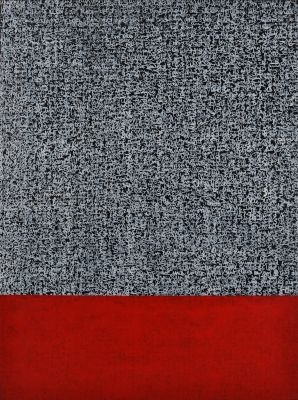 Audace, 2018, 130x97 cm, acrylic on canvas<br />Série les mots cachés