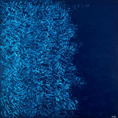 Conscience, 2018, 100x100 cm, acrylic on canvas