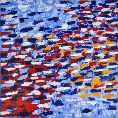 Courant, 2012, 100x100 cm, acrylic on canvas