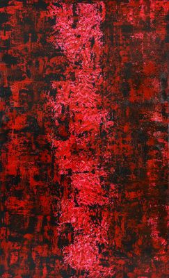 Tourment, 2018, 146x89 cm, acrylic on canvas