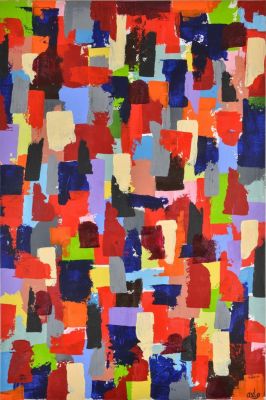 Traces, 2008, 130x81 cm, acrylic on canvas